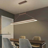 Rectangular Coffee Metal LED Pendant Light - Clowas